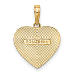 14K Polished Heart Pendant - Product Photo