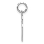 10K / 14K White Gold Double Heart Charm - Product Photo