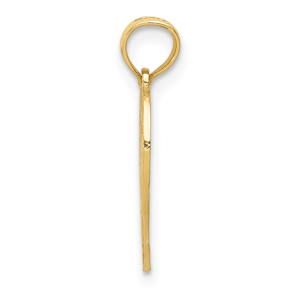 10K / 14K Yellow Gold 60 Heart Pendant - Product Photo