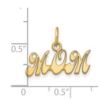 14K Yellow Gold MOM Charm - Product Photo