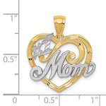 14K Yellow & Rhodium and Rhodium 