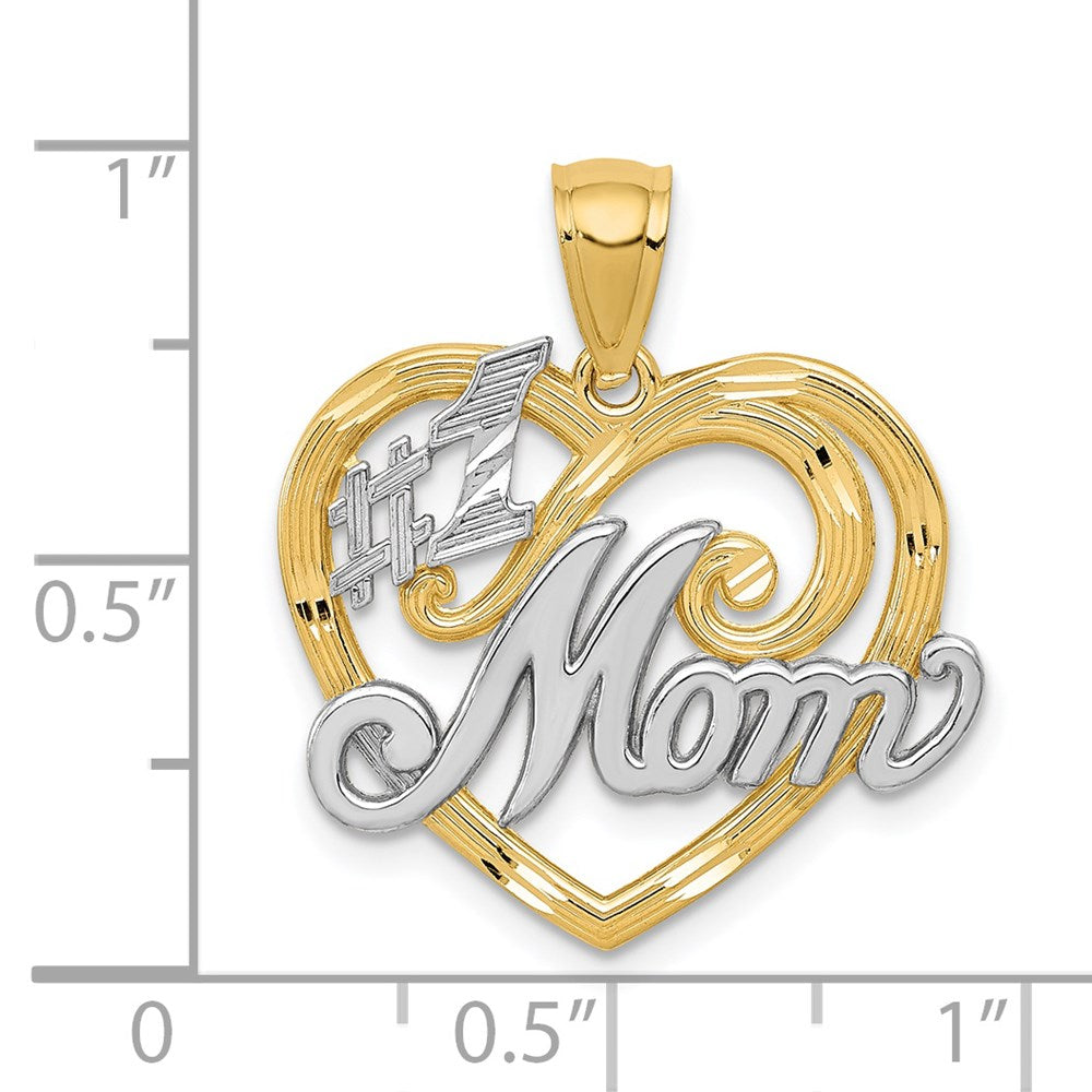 14K Yellow & Rhodium and Rhodium 