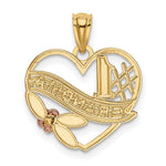 14K Two-tone with White Rhodium 