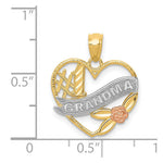 14K Two-tone with White Rhodium 