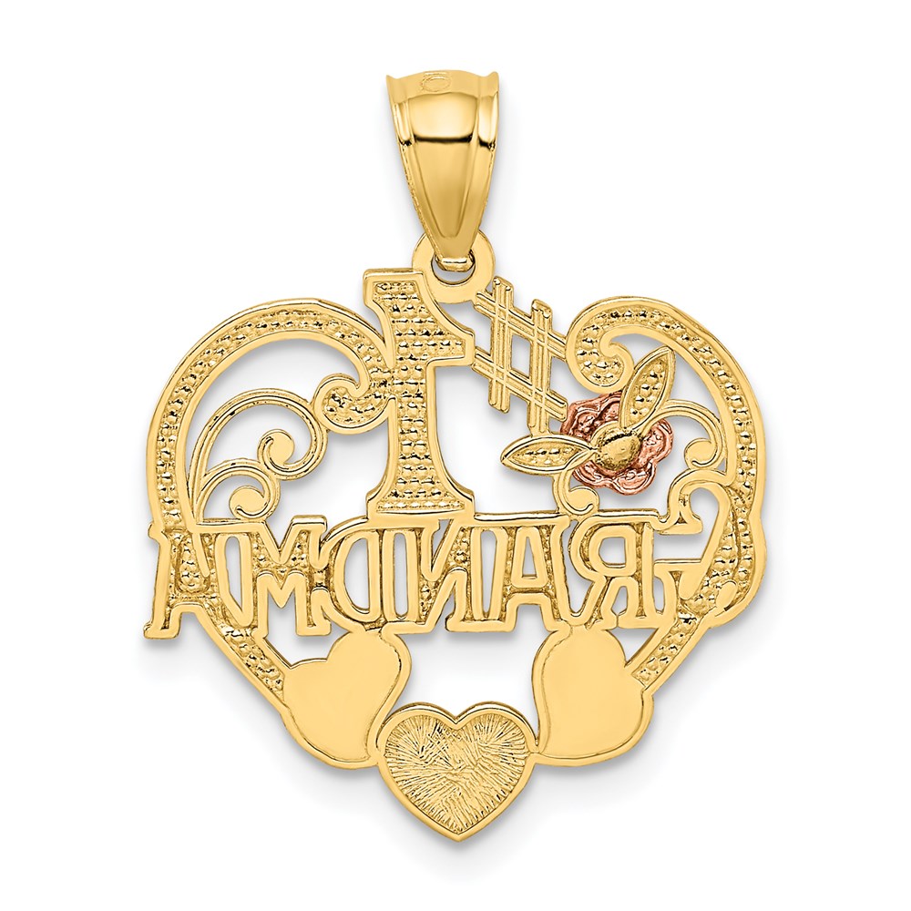 14K Two-tone with White Rhodium 