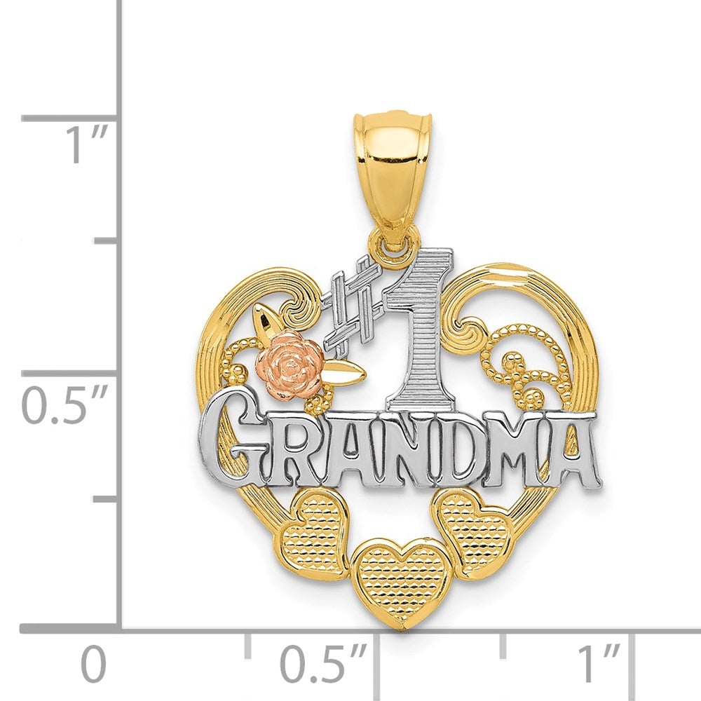 14K Two-tone with White Rhodium 
