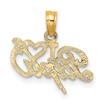 14k I Heart PAPA Charm - Product Photo