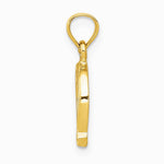 14K Yellow Gold Horseshoe Pendant - Product Photo