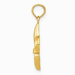 10K / 14K Yellow Gold Fleur De Lis Pendant - Product Photo