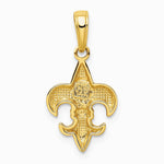 10K / 14K Yellow Gold Fleur De Lis Pendant - Product Photo