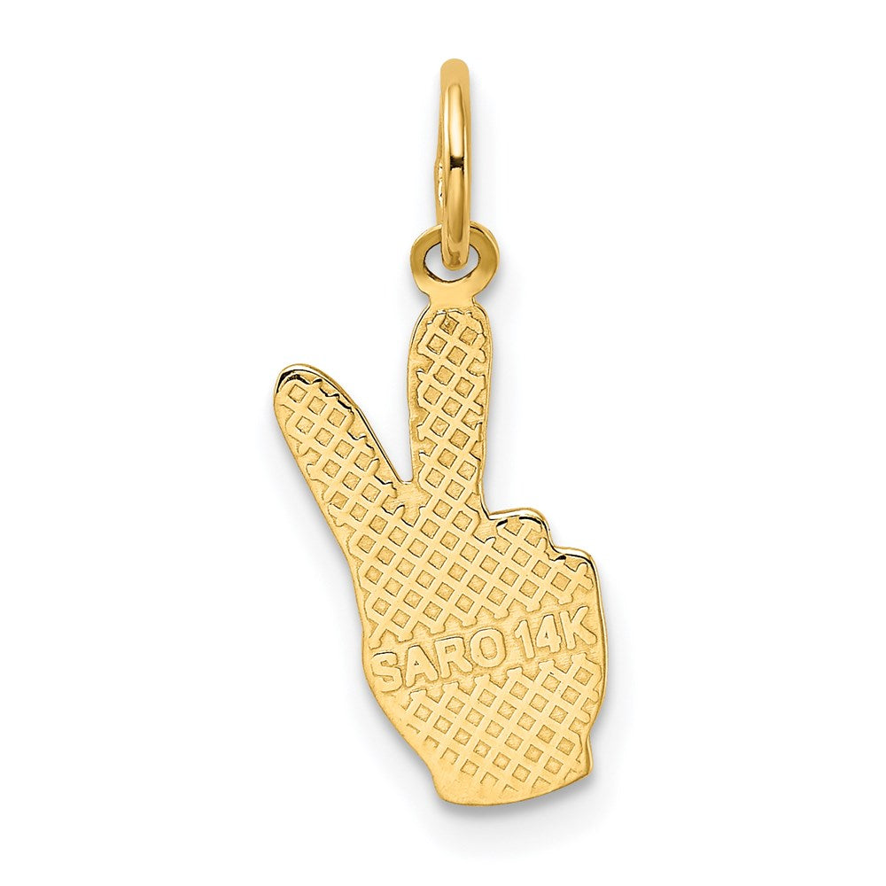 14k Peace Sign Charm - Product Photo
