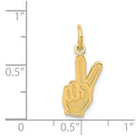 14k Peace Sign Charm - Product Photo