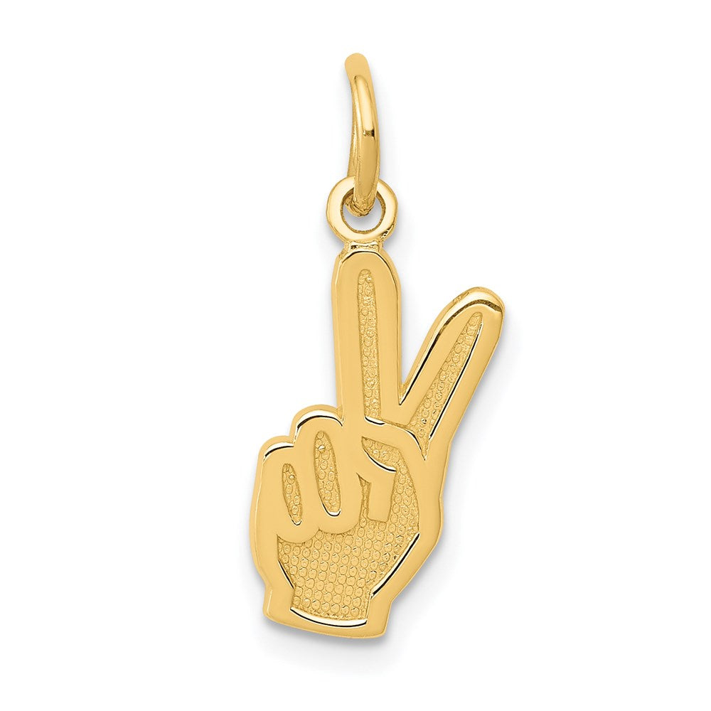 14k Peace Sign Charm - Product Photo