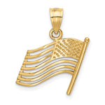 14K American Flag Pendant - Product Photo