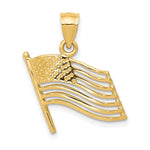 14K American Flag Pendant - Product Photo
