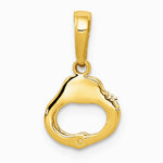 10K / 14K Yellow Gold Handcuffs Pendant - Product Photo