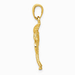 10K / 14K Yellow Gold Palm Tree Pendant - Product Photo