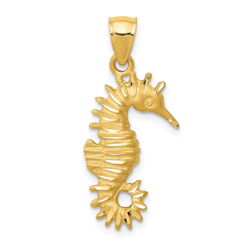 14K Seahorse Pendant - Product Photo