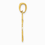 10K / 14K Yellow Gold Mariner's Cross Pendant - Product Photo