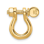 14K  3D Large Shackle Link Pendant - Product Photo