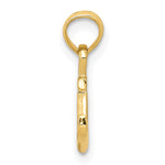 10K / 14K Yellow Gold Mini Anchor Pendant - Product Photo