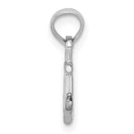 10K / 14K White Gold Mini Anchor Pendant - Product Photo