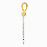 10K / 14K Yellow Gold Sun Charm - Product Photo