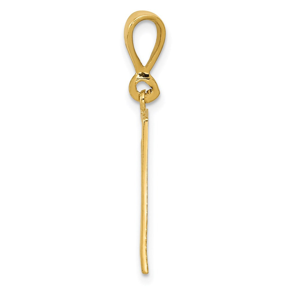 14K Yellow Gold Strength Pendant - Product Photo