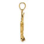 14K Diamond-cut Hummingbird Pendant - Product Photo
