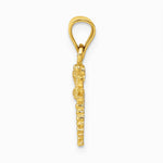 10K / 14K Yellow Gold Dragonfly Pendant - Product Photo
