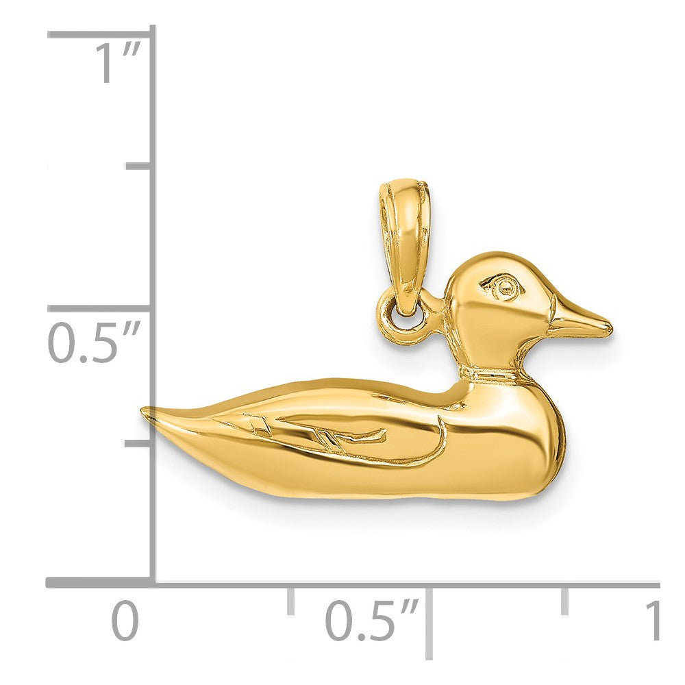 14k Mallard Charm - Product Photo