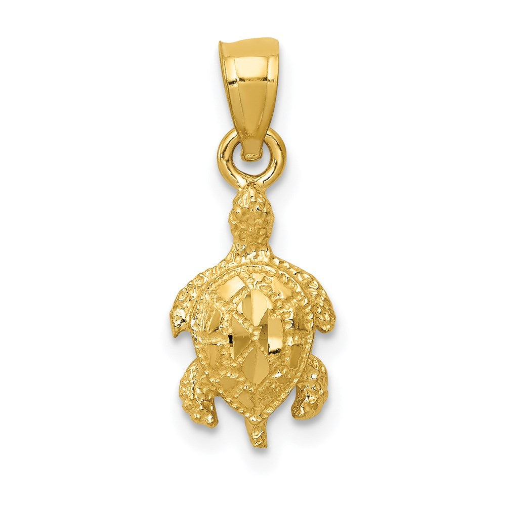 14K Turtle Pendant - Product Photo