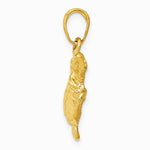 10K / 14K Yellow Gold Turtle Pendant - Product Photo