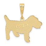14k Jack Russell Terrier Dog Pendant - Product Photo