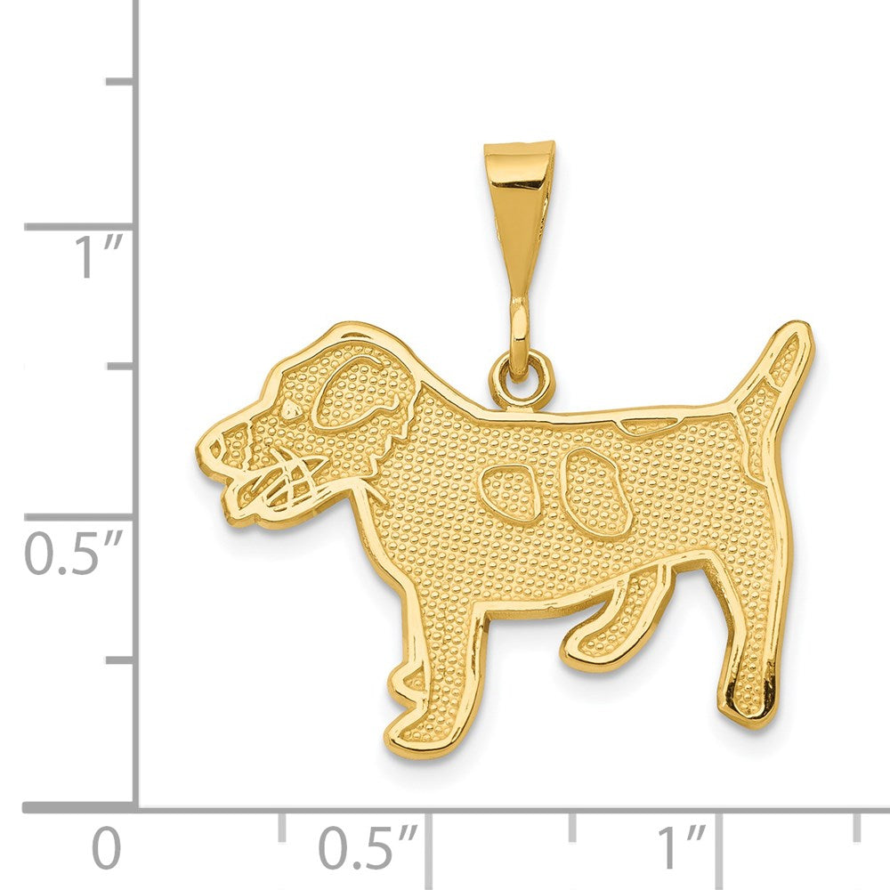 14k Jack Russell Terrier Dog Pendant - Product Photo