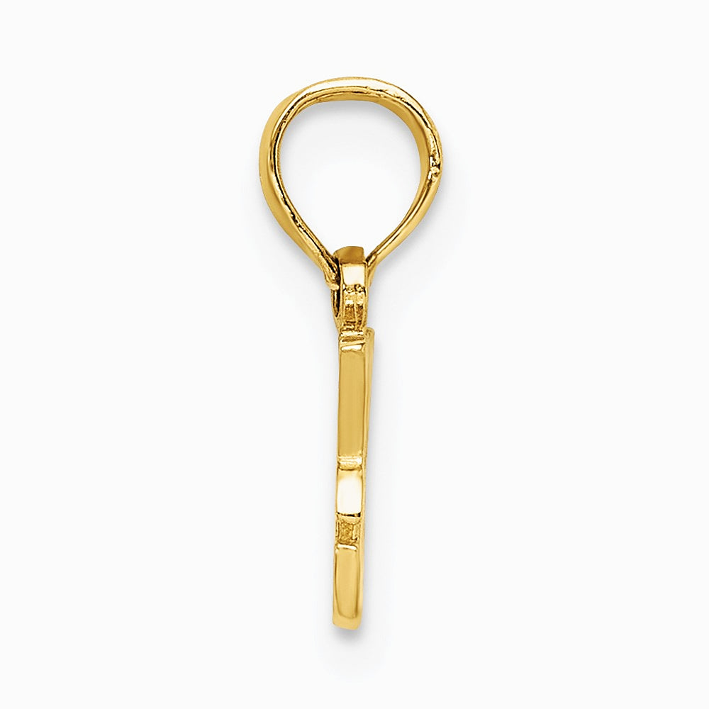 10K / 14K Yellow Gold I HEART MY DOG Charm - Product Photo