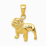 10K / 14K Yellow Gold Bulldog Pendant - Product Photo