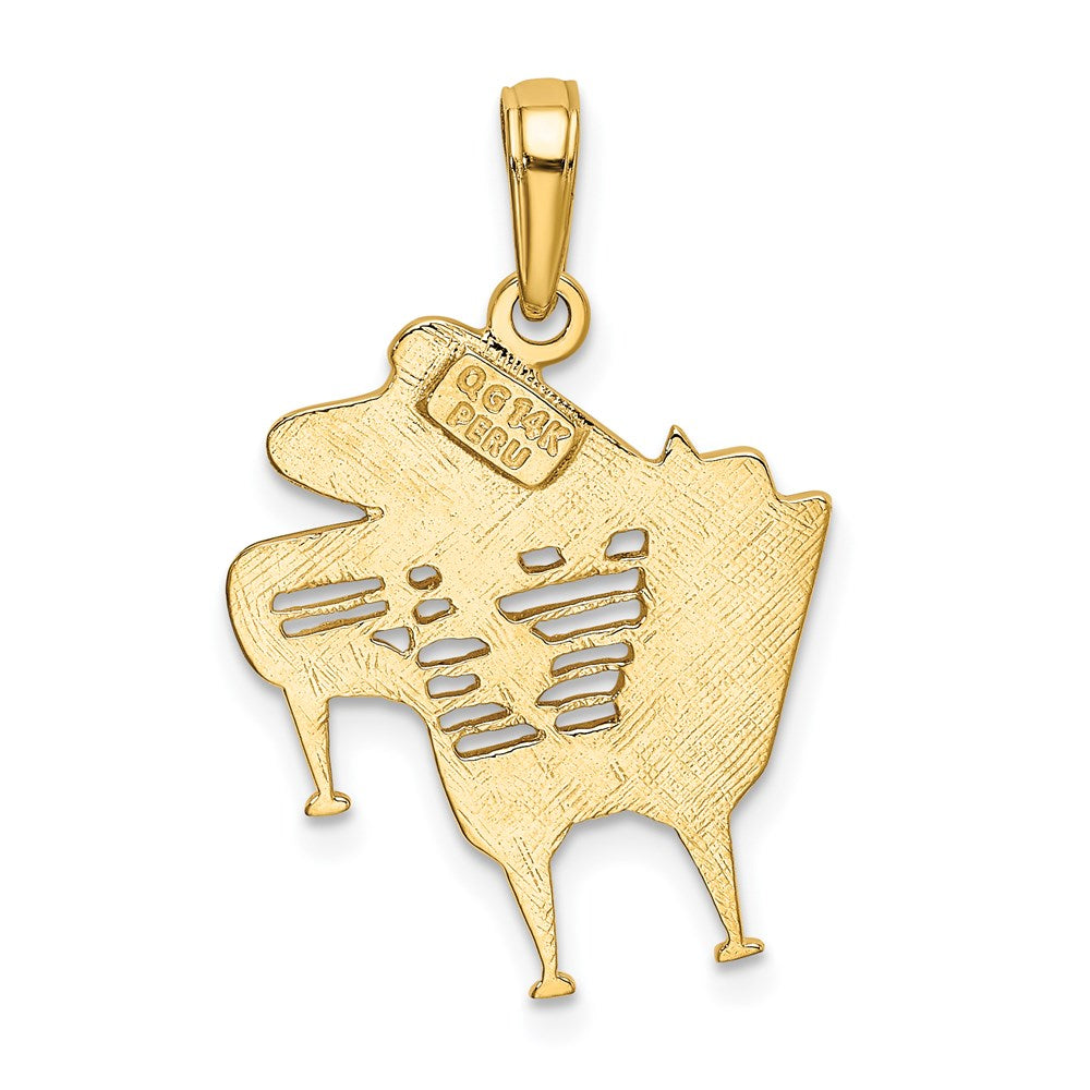 14k Piano Pendant - Product Photo