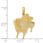 14k Piano Pendant - Product Photo