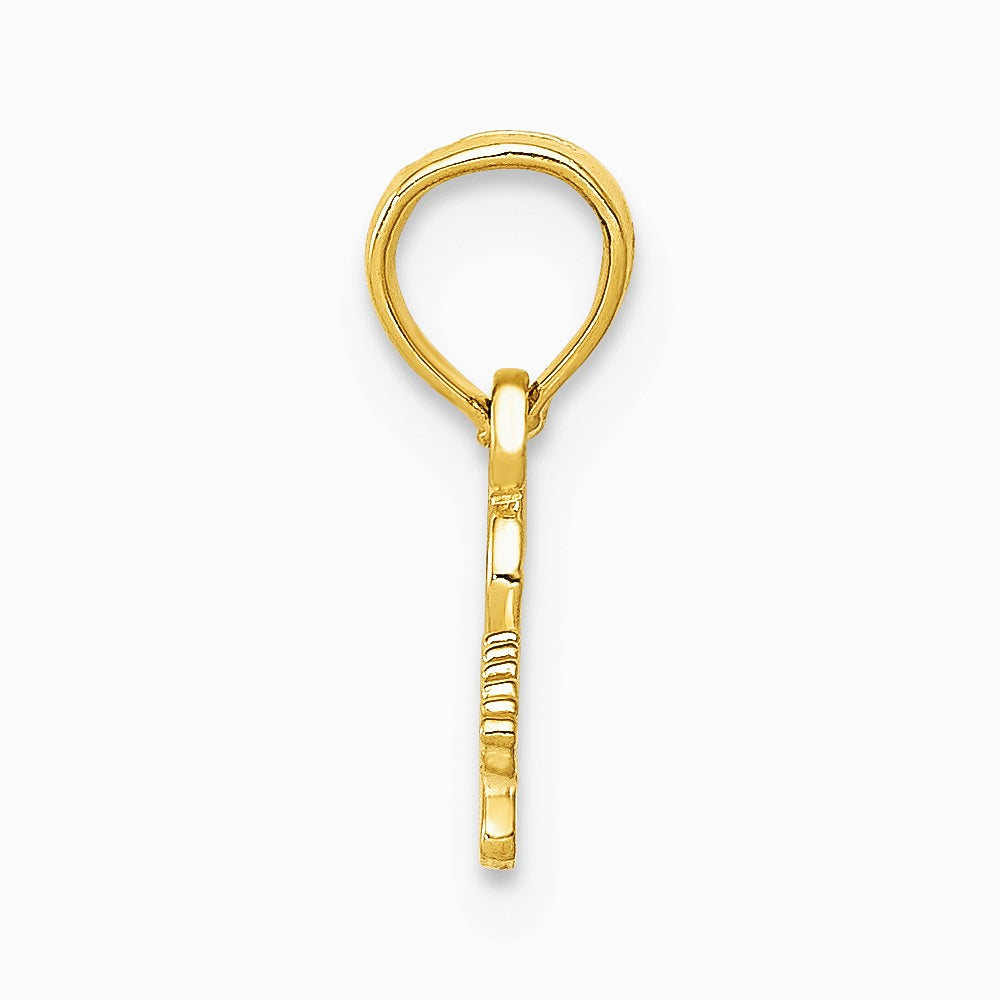 10K / 14K Yellow Gold Electric Guitar Pendant - Product Photo