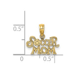 14K SOCCER MOM Charm - Product Photo
