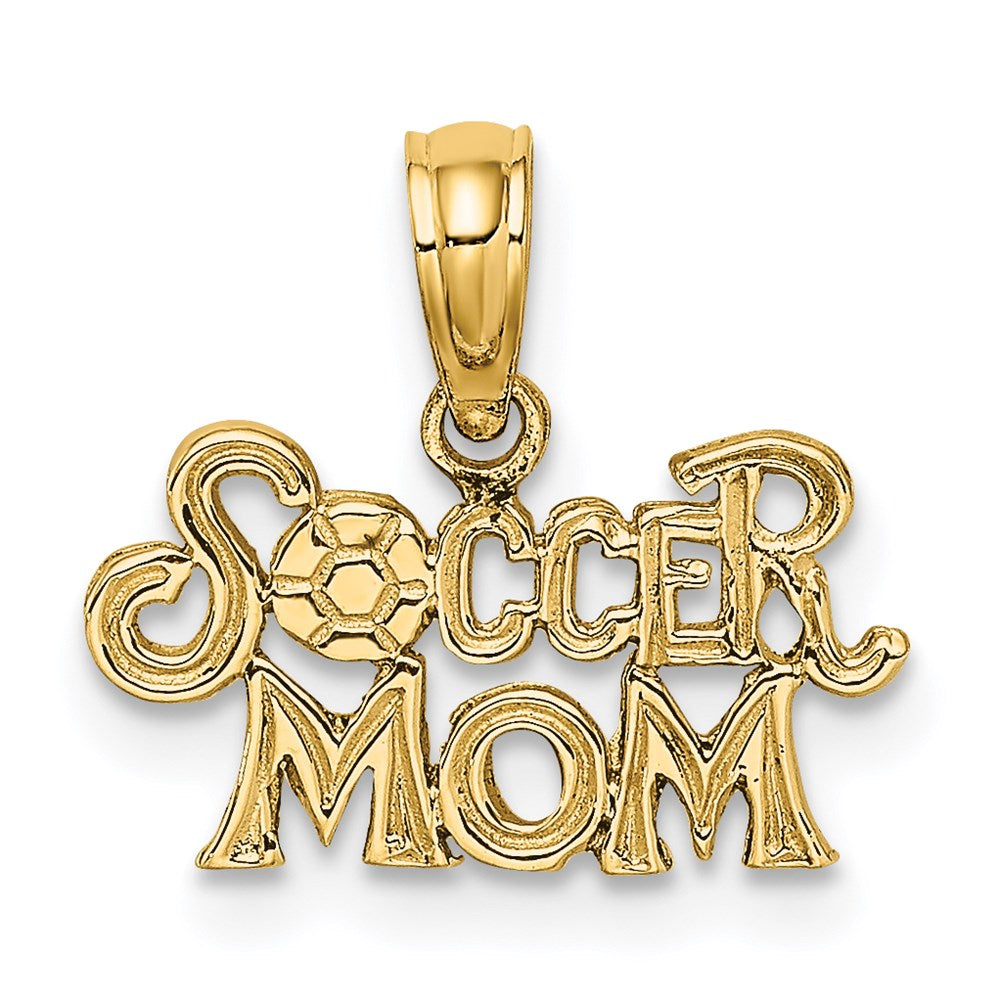 14K SOCCER MOM Charm - Product Photo