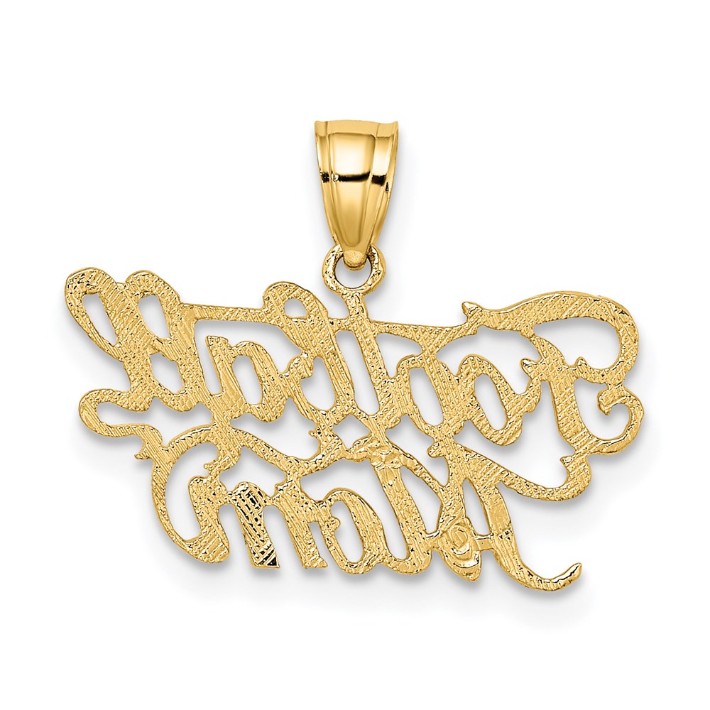 14K FOOTBALL MOM Charm - Product Photo