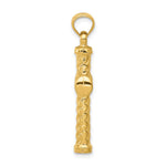 14k Reversible Diamond-cut Cross Pendant - Product Photo