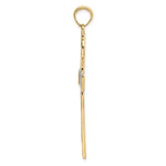 14K Yellow & Rhodium with Rhodium HOPE FAITH LOVE BELIEVE Cross Pendant - Product Photo