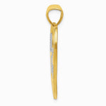 14K Yellow & Rhodium with Rhodium LOVE and Floating Hearts Pendant - Product Photo