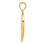 14K Yellow Gold Mother and Child in Heart Pendant - Product Photo