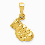 10K / 14K Yellow Gold Boxing Glove Pendant - Product Photo