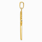 14K Yellow & Rhodium with Rhodium Fancy Cross Pendant - Product Photo