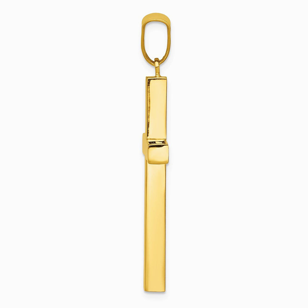14K Yellow Gold Latin Cross Pendant - Product Photo